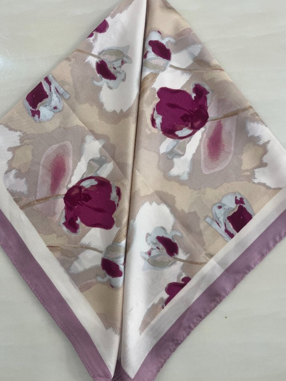 Silky Soft Polyester Square Scarf - 26.8" x 26.8"